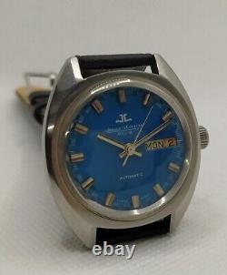 Jaeger Lecoultre Automatic Blue Dial D/D Men's Wrist Watch Excellent Condition
