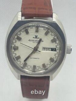 Jaeger Lecoultre Automatic white Dial D/D Men's Wrist Watch Excellent Condition