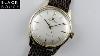 Jaeger Lecoultre Gold Vintage Wristwatch Hallmarked 1960