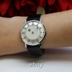 Jaeger-Lecoultre Vintage Watch Mystery Dial Floating Diamond 14K White Gold