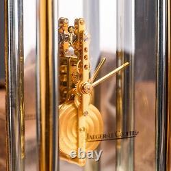 Jaeger lecoultre clock mineral glass clock transparent clock vintage clock