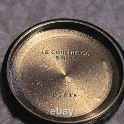 Jaeger lecoultre vintage mens watch E2645. Valjoux 72 chronograph, 14k vezel