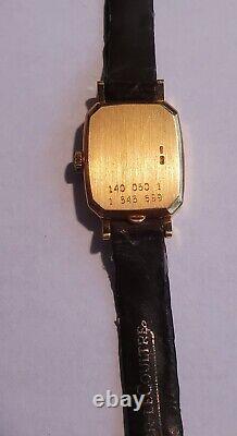 Ladies 18K Yellow Gold Jaeger LeCoultre Quartz Dress Watch 28mm x 17mm 140.050.1