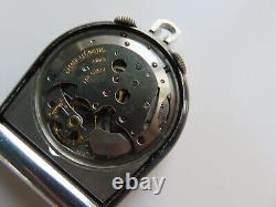 Lecoultre MEMOVOX TRAVEL ALARM CLOCK Vintage 1960'S mechanical wind Watch