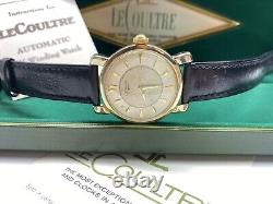 Lecoultre automatic beautiful vintage swiss made wristwatch with box & papers