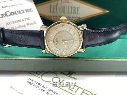 Lecoultre automatic beautiful vintage swiss made wristwatch with box & papers