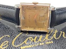 Lecoultre swiss made rare vintage wristwatch with box & paper