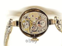 Lecoultre vacheron constantin vintage ladies swiss wristwatch with box & paper