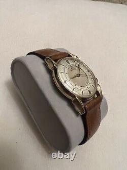 Memovox LeCoultre Alarm Gold Filled Vintage Mens Wrist Watch