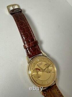 Men's 14kt Solid Gold LeCoultre Futurematic Watch Great Condition &Just Serviced