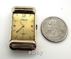 Men's LeCoultre 14k Yellow Gold Fancy Lugs Watch Running Needs A Crystal