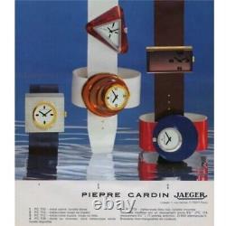 Pierre Cardin Jaeger LeCoultre'70S Vintage Watch wristwatch 1/2 silver