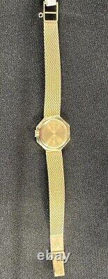 RARE Vintage LeCoultre Octagon 14K Gold Watch