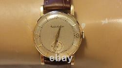 Rare Vintage Jaeger LeCoultre Tear Drop 18K Gold Manual Wind Men's Watch