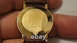 Rare Vintage Jaeger LeCoultre Tear Drop 18K Gold Manual Wind Men's Watch