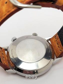 Rare Vintage LeCoultre Memovox Alarm Men's watch 37mm bumper works (some issues)