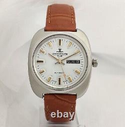 Refurbished Jaeger Le Coultre Club Automatic White Dial Day Date Men Wrist Watch