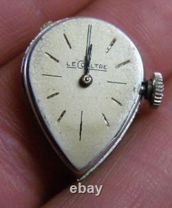 Retro Ladies LeCoultre Watch Tear Drop 14k Gold Wristwatch K840 Asymmetrical