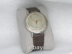 VINTAGE 36MM JAEGER LeCOULTRE STAINLESS STEEL MANUAL P478 WRIST WATCH, SERVICED