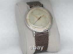 VINTAGE 36MM JAEGER LeCOULTRE STAINLESS STEEL MANUAL P478 WRIST WATCH, SERVICED
