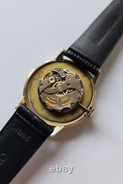 VTG LeCoultre Cal. 818/2 ca. 1971 Gold Dial 10k Gold Filled Elegant Dress Watch