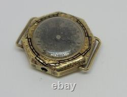 Vintage 14K Yellow Gold A Lecoultre 15 Jewels Mechanical Watch For Repair