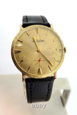 Vintage 14k LeCOULTRE Winding Watch c. 1960s Cal 480/CW EXLNT RARE DIAL