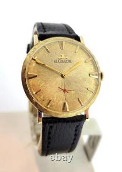 Vintage 14k LeCOULTRE Winding Watch c. 1960s Cal 480/CW EXLNT RARE DIAL