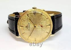 Vintage 14k LeCOULTRE Winding Watch c. 1960s Cal 480/CW EXLNT RARE DIAL