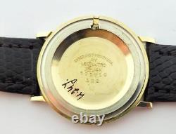 Vintage 14k LeCOULTRE Winding Watch c. 1960s Cal 480/CW EXLNT RARE DIAL