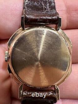 Vintage 14k Yellow Gold 34mm Jaeger LeCoultre 17j Mechanical Watch Cal. 480/CW