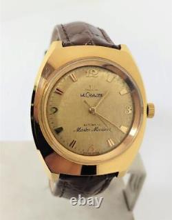 Vintage 18k GP JAEGER-LeCOULTRE Master Mariner Watch Cal. K880 Gold Color Dial