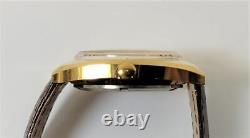 Vintage 18k GP JAEGER-LeCOULTRE Master Mariner Watch Cal. K880 Gold Color Dial
