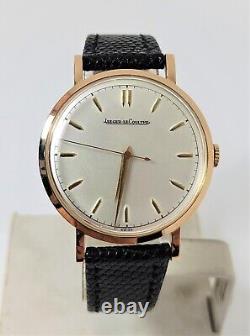 Vintage 18k Rose Gold JAEGER-LeCOULTRE Winding Watch c. 1950s Cal P449 /4G EXLNT