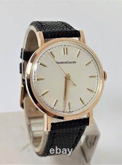 Vintage 18k Rose Gold JAEGER-LeCOULTRE Winding Watch c. 1950s Cal P449 /4G EXLNT