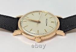 Vintage 18k Rose Gold JAEGER-LeCOULTRE Winding Watch c. 1950s Cal P449 /4G EXLNT