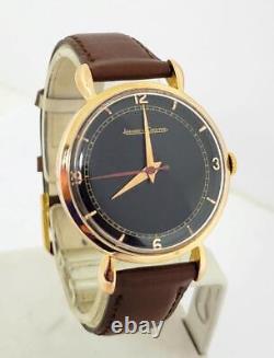 Vintage 18k Rose Gold JAEGER-LeCOULTRE Winding Watch c. 1950s Cal P450/4C EXLNT