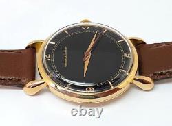 Vintage 18k Rose Gold JAEGER-LeCOULTRE Winding Watch c. 1950s Cal P450/4C EXLNT