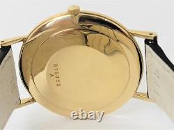 Vintage 18k Yellow Gold JAEGER-LeCOULTRE Winding Watch c. 1960s Cal 818/C Good