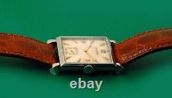 Vintage 1945 Jaeger Le Coultre UNIPLAN Stainless Steel Super Rare Men's Watch