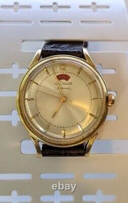 Vintage 1948 Jaeger-LeCoultre Powermatic 14k Solid Gold 481 Caliber Silver Dial