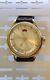 Vintage 1948 Jaeger-lecoultre Powermatic 14k Solid Gold 481 Caliber Silver Dial