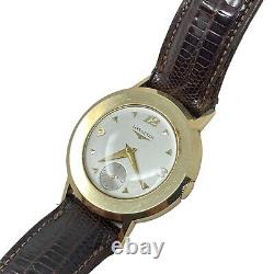 Vintage 1950s Longines 14k Gold Watch With LeCoultre Band 22L Movement