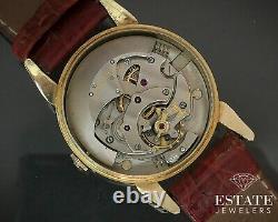 Vintage 1960s 14k Yellow Gold LeCoultre Powermatic 481 Mens Watch i15538