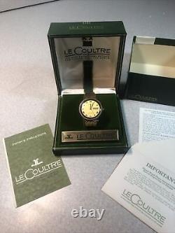 Vintage Automatic LECOULTRE Solid 14k Yellow Gold Men's MASTER MARINER withPapers
