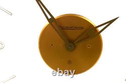 Vintage Jaeger LeCoultre 8 Day Table Clock RARE & Elegant WORKS