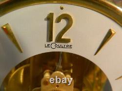 Vintage Jaeger LeCoultre Atmos 15 Jewels Brass & Glass Perpetual Clock Excellent