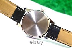 Vintage Jaeger-LeCoultre Black Dial 17 Jewels Hand Wind Mechanical Men's Watch