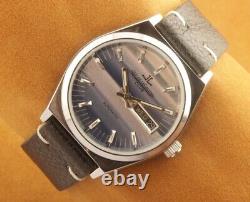 Vintage Jaeger LeCoultre Club Blue Swiss Automatic working Wrist Watch 37.5MM