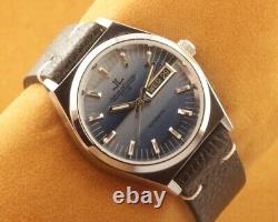 Vintage Jaeger LeCoultre Club Blue Swiss Automatic working Wrist Watch 37.5MM